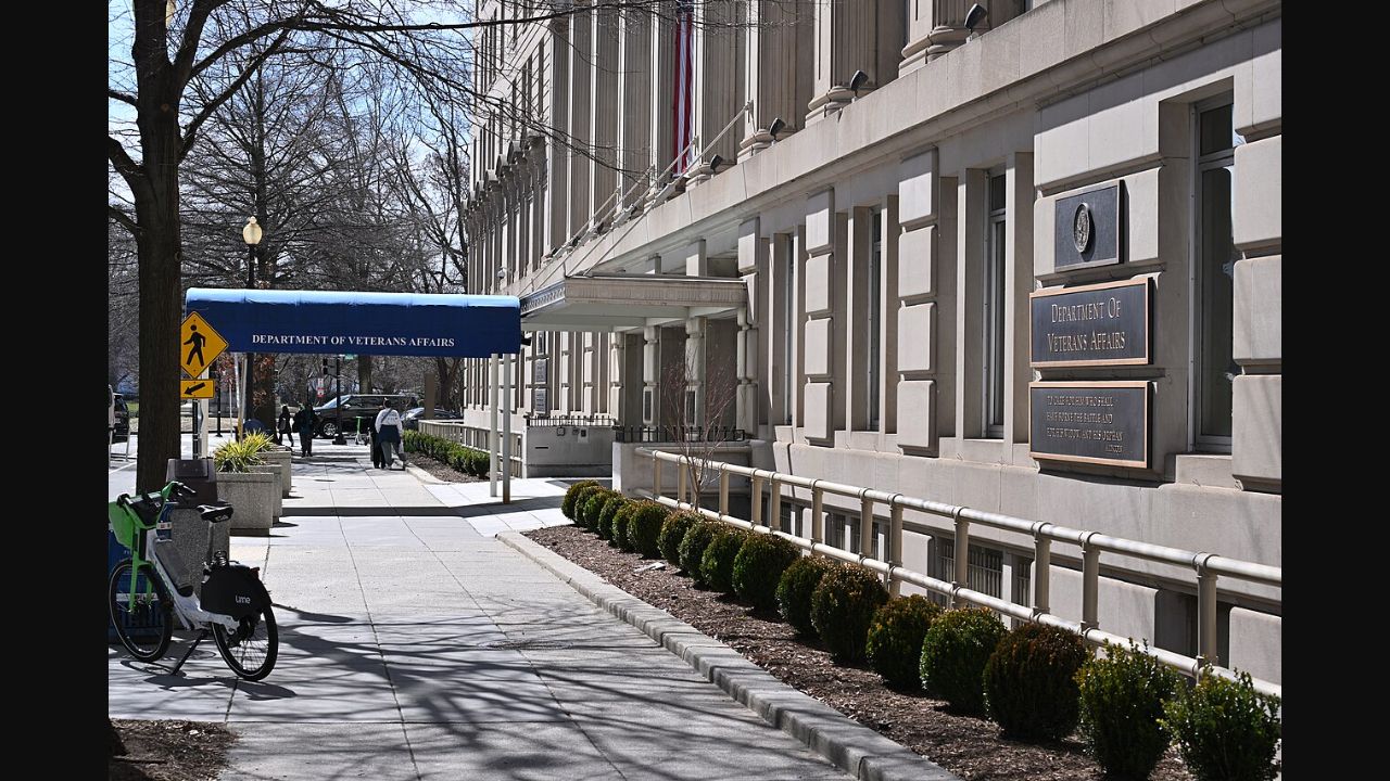 Archival view of the Department of Veterans Affairs headquarters in Washington, photographed in 2025; not a 2027 benefit notice